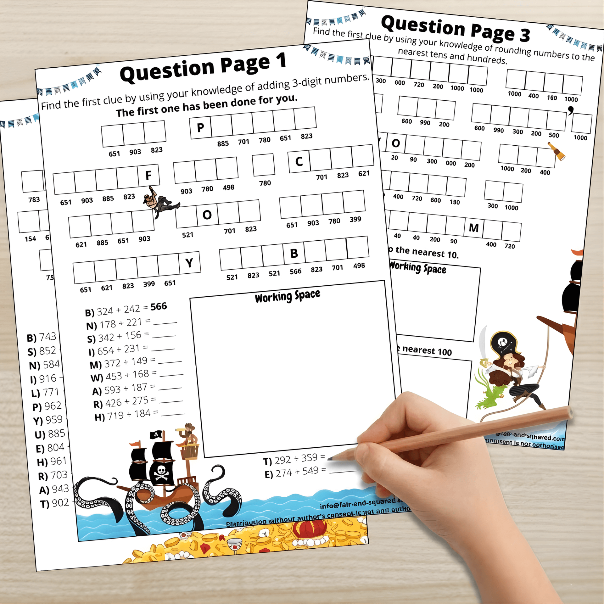 IM-aligned Math Mystery worksheet for Grades 2–5 — student activity preview